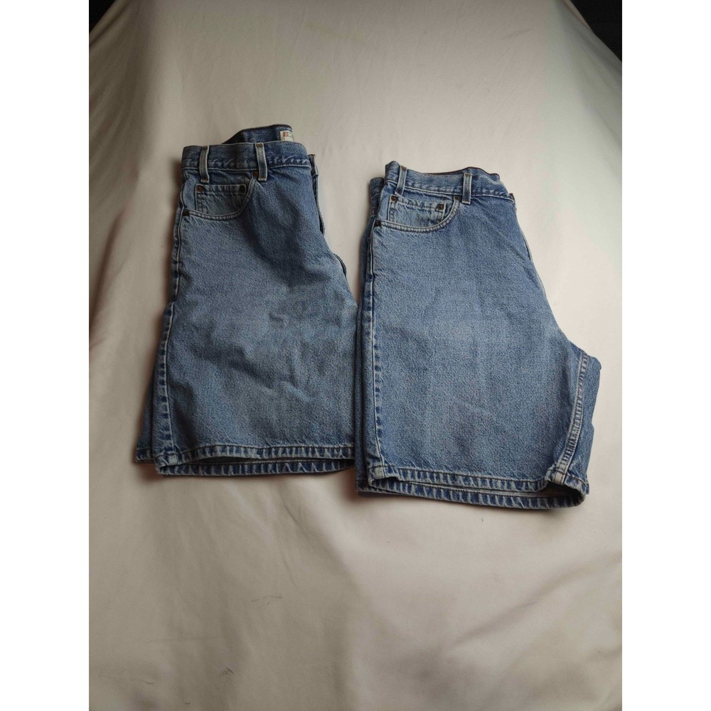 Levis Signature Shorts Mens 36 Mid Wash Denim Grunge Y2K Streetwear Lot of 2